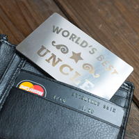 Personalised Wallet Key Fob - Worlds Best
