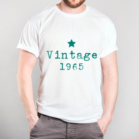 Personalised White T-Shirt - Vintage