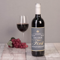 Personalised Wine - On Our First Anniversary