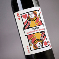 Personalised Wine - Queen Of My Heart