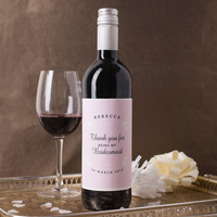 Personalised Wine - Thanks For Being My Bridesmaid
