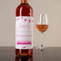 Personalised Wine - Will You Be My Bridesmaid?