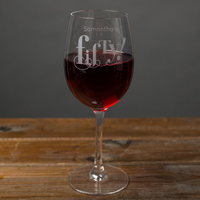 Personalised Wine Glass - Fifty Years