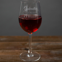 Personalised Wine Glass - Godmother