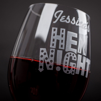 Personalised Wine Glass - Hen Night
