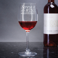 Personalised Wine Glass - Screw It