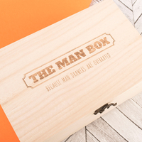 Personalised Wooden Box - The Man Box