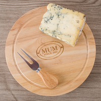 Personalised Wooden Cheese Board Set - 