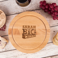 Personalised Wooden Cheeseboard Set - Big Cheese