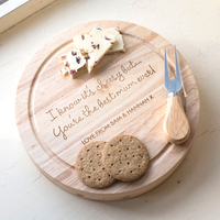 Personalised Wooden Cheeseboard Set - I Know It