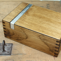 Personalised Wooden Cufflink Box