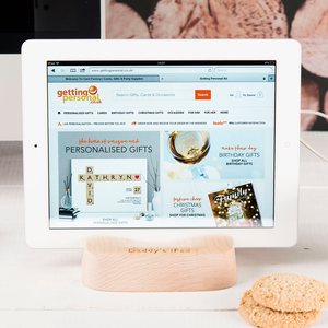 Personalised Wooden Tablet Stand - Any Message