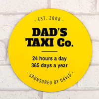 Personalised Yellow Plaque - Dad