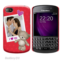 Photo Upload Blackberry Phone Cover - Hugs - I Love You Polaroid
