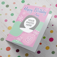 Photo Upload Card - Birthday Girl