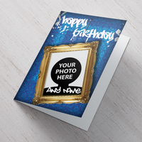 Photo Upload Card - Birthday Graffiti