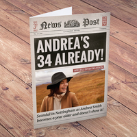Photo Upload Card - Birthday News,  Any Age