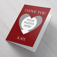 Photo Upload Card - I Love You Heart