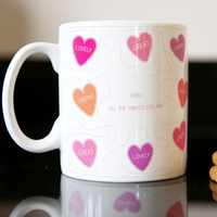 Photo Upload Mug - Lovely Love Hearts