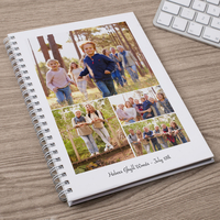 Photo Upload Notebook - 4 Photos & Message