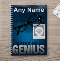 Photo Upload Notebook - Notes of a Genius