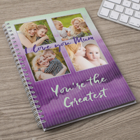 Photo Upload Notebook - Purple Wash