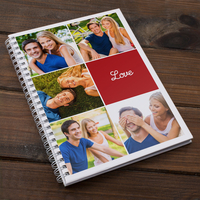 Photo Upload Notebook - Red Square