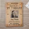 Photo Upload Notebook - Wanted,  Birthday Today!