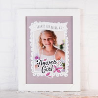 Photo Upload Print - Flower Girl