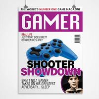 Photo Upload Print - Gamer Magazine