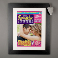 Photo Upload Retro Romantic Adventures Print