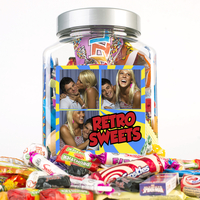 Photo Upload Retro Sweet Jar - 3 Photos