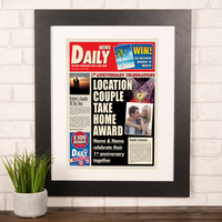 Photo Upload Spoof Newspaper Print - 1st Anniversary