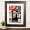 Photo Upload Spoof Newspaper Print - Golf Champion
