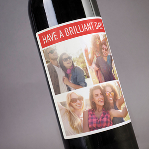 Photo Upload Wine - 3 Photos & A Message