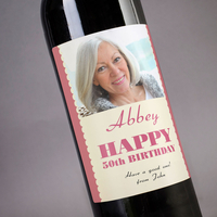 Photo Upload Wine - Birthday for Her