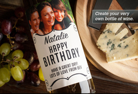 Photo Upload Wine - Birthday Swirl