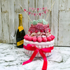 Pink Candy Toffee Crisp Cake