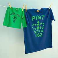 Pint & Half Pint T-Shirts - Green & Blue