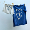 Pint & Half Pint T-Shirts - Navy & Grey