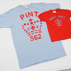Pint and Half Pint T-Shirts - Red & Blue