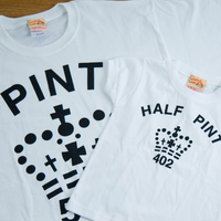 Pint and Half Pint T-Shirts - White