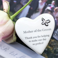 Porcelain Heart Trinket Box,  Mother of the Groom