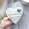 Porcelain Heart Trinket Box Our Special Bridesmaid