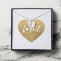Posh Totty Designs Geometric Heart Disc Necklace