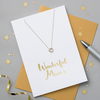 Posh Totty Designs Wonderful Mum Card & Necklace Set