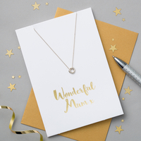 Posh Totty Designs Wonderful Mum Card & Necklace Set