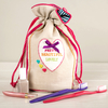 Pretty Heart Drawstring Toiletry Bag