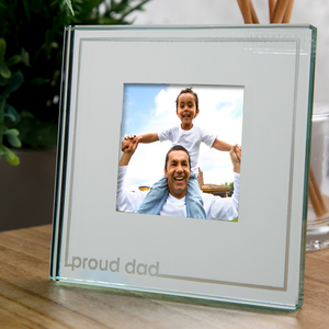 Spaceform Glass Mirror Frame - Proud Dad
