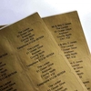 Gold Personalised Labels 200+60 FREE